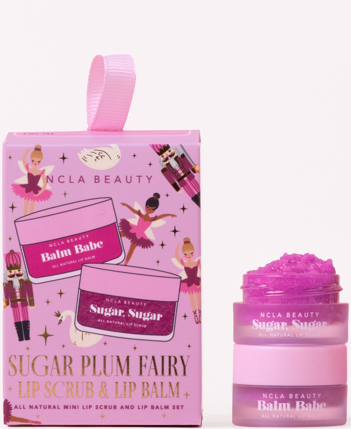 Ncla Beauty 2-Pc. Sugar Plum Fairy Lip Care Ornament Set