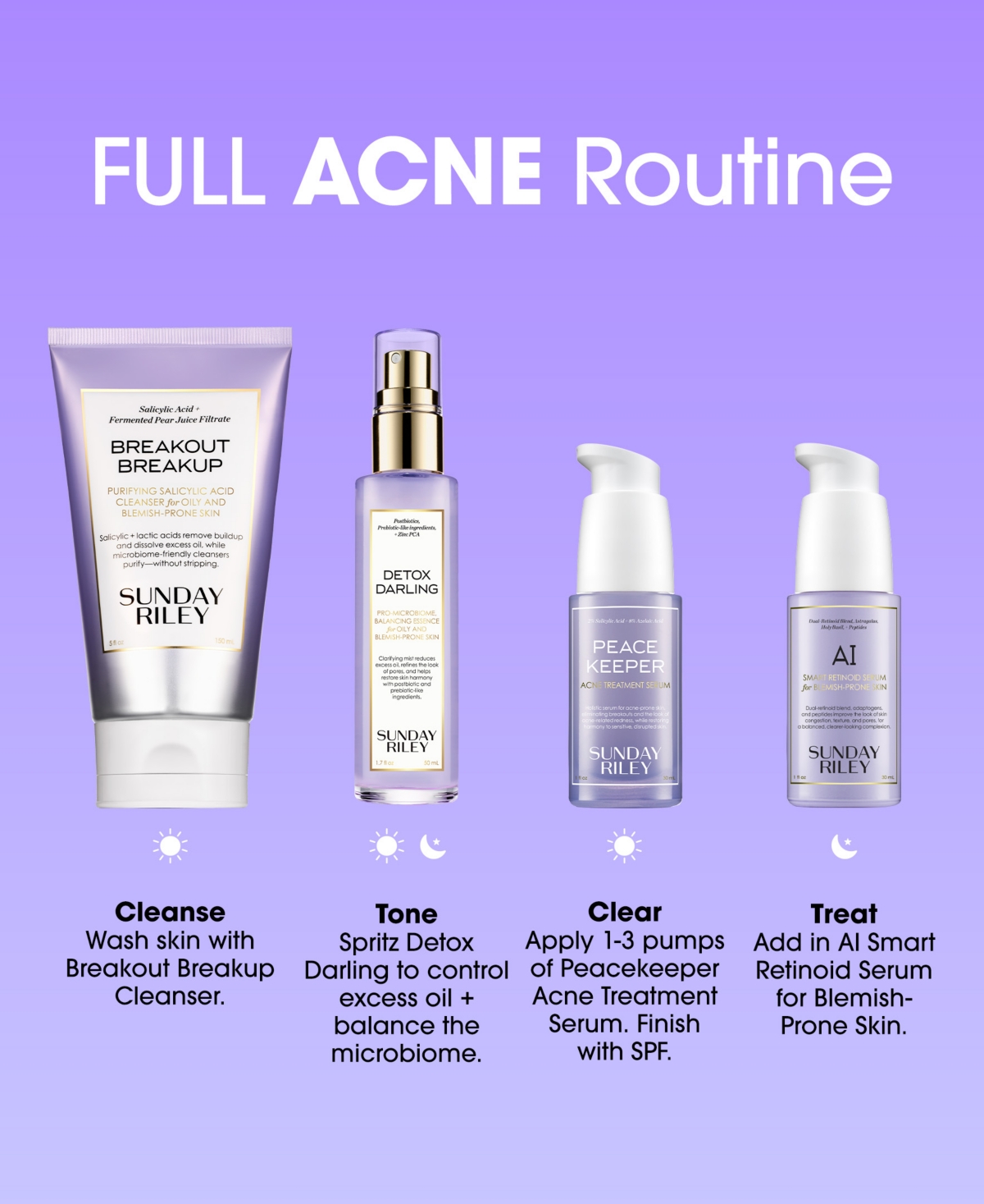Sunday Riley Ai Smart Retinoid Serum For Blemish-prone Skin, 1 Oz. In Transparent