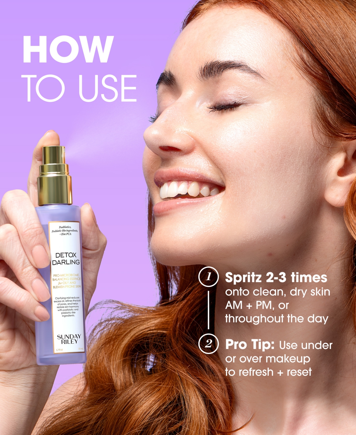 Sunday Riley Detox Darling Pro-microbiome, Balancing Essence For Oily & Blemish-prone Skin, 1.7 Oz. In Transparent