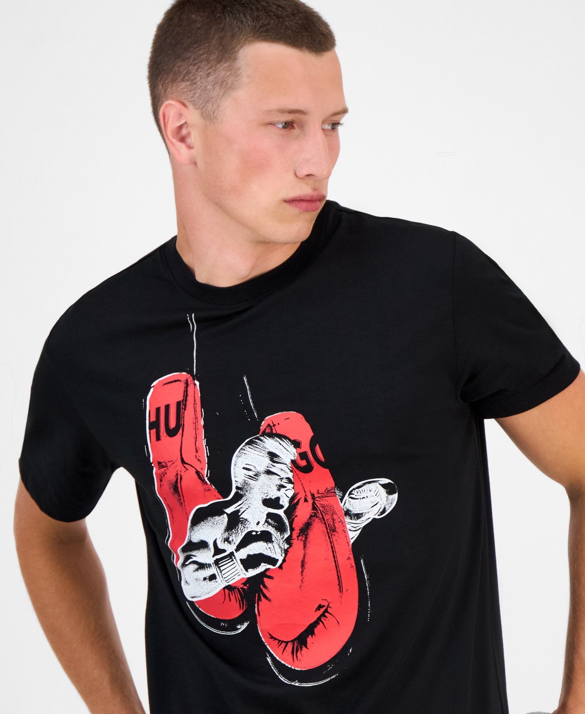 Hugo By Boss Dwresto Cotton Graphic T-Shirt