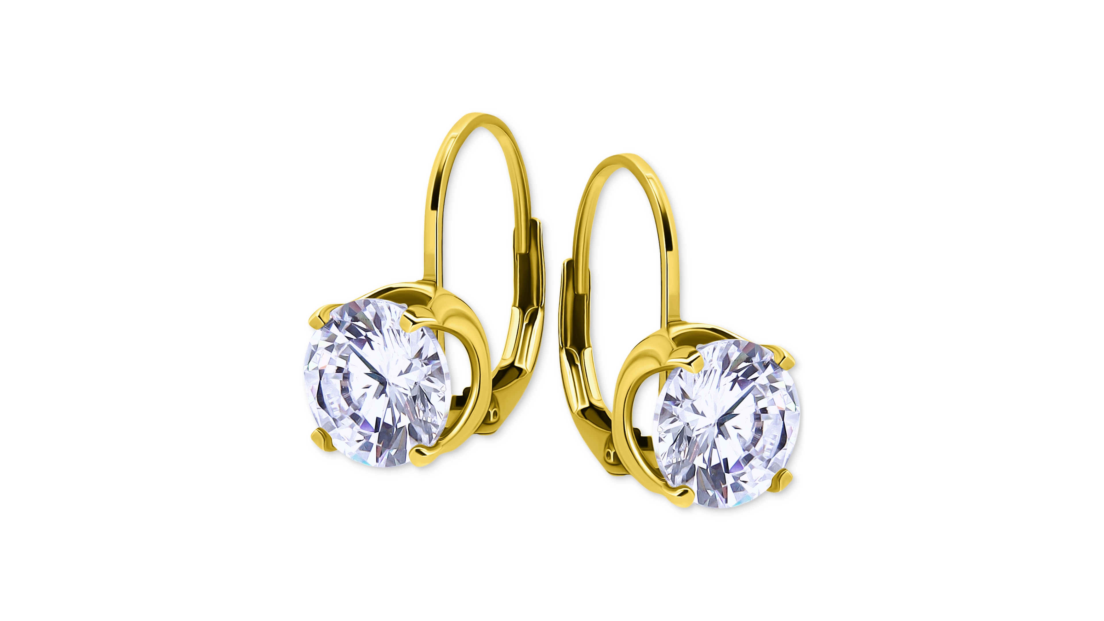 Giani Bernini Cubic Zirconia Leverback Drop Earrings 18k Gold-Plated Sterling Silver, Macy's Exclusive