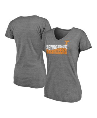 Fanatics - Women's Heather Gray Tennessee Volunteers Sport Resort Tri-Blend Play V-Neck T-Shirt