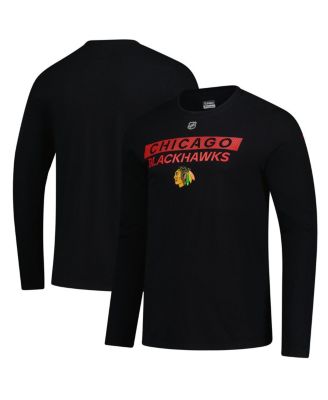 Fanatics - Men's Black Chicago Blackhawks Authentic Pro Primary Logo Long Sleeve T-Shirt