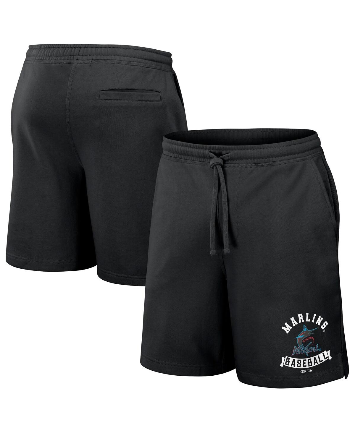 Darius Rucker Collection by Fanatics Men's Black Miami Marlins Team Color Shorts - Black