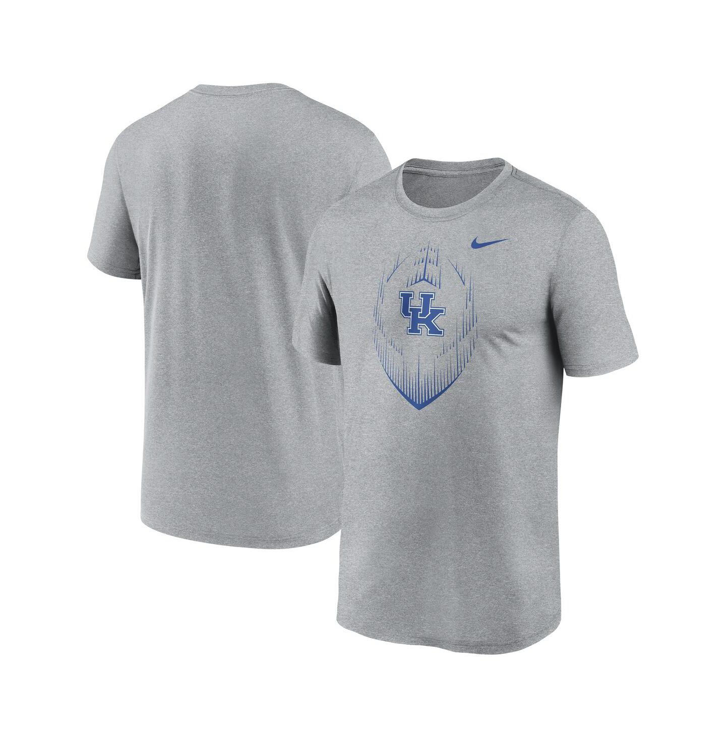 Мужская футболка Nike Heather Gray Kentucky Wildcats Primetime Legend Icon Performance — фото 1