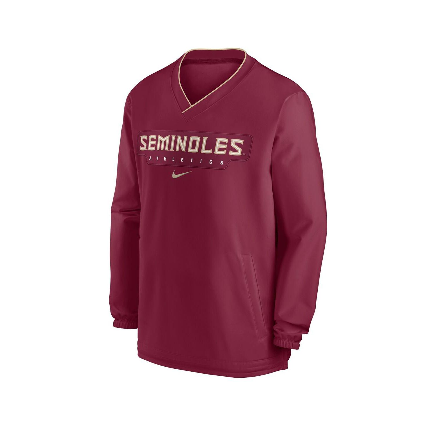 Men's Garnet Florida State Seminoles 2024 Sideline Pullover Windshirt