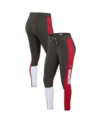 WEAR by Erin Andrews - Women's Pewter/Red Tampa Bay Buccaneers Color-Block Leggings