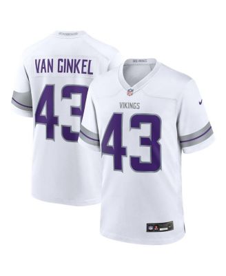 Nike - Men's Andrew Van Ginkel White Minnesota Vikings Alternate Game Jersey
