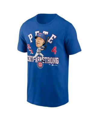 Men's Pete Crow-Armstrong Royal Chicago Cubs Hometown Caricature T-Shirt