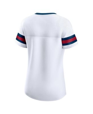 Women's White Houston Texans Sunday Best Lace-Up T-Shirt