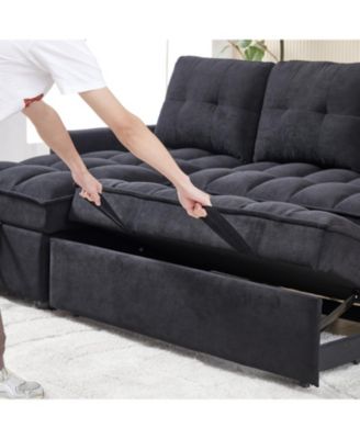 MH 78.75" Reclining Pull-Out Sectional Sofa