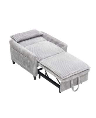 Grey Small Space Sofa Bed with Pillow
