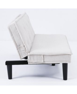 66" Corduroy Sofa Bed - Flexible Living Room/Apartment/Bedroom
