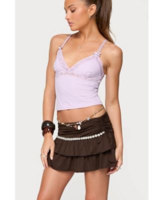 Women's Fran Lacey V Neck Tank Top