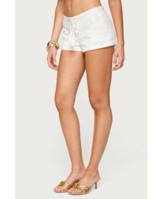 Women's Trisha Tassle Eyelet Shorts