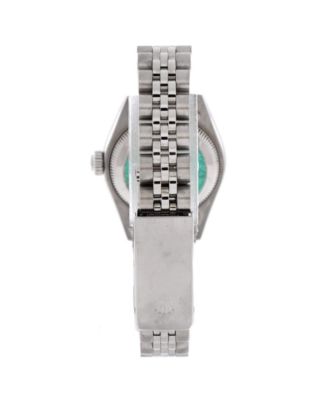 Oyster Perpetual Datejust Automatic Watch in Stainless Steel and White Gold with Diamond Markers 26mm