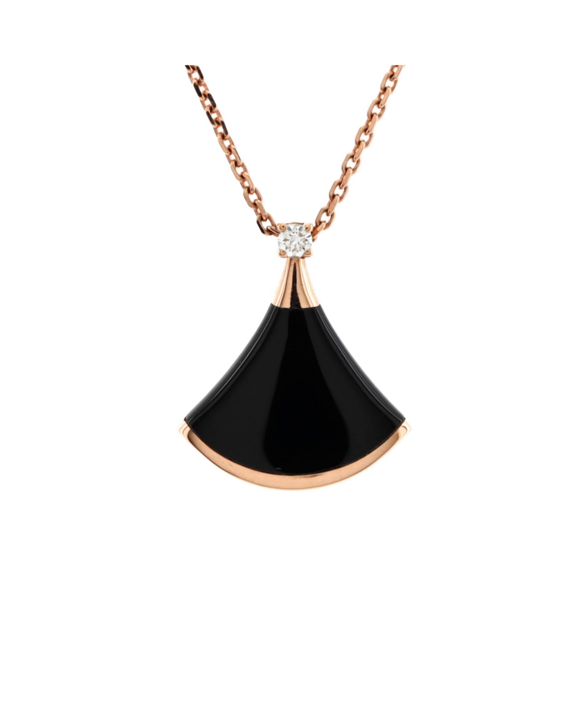 Divas' Dream Pendant Necklace - 18k rose gold