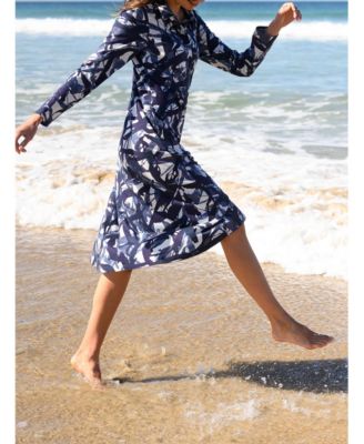 Women's Slub Jersey Shirt Midi Dress