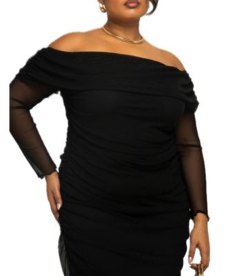 Women's Bardot Ruched Midaxi Dress