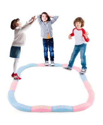 Kids Colored Balance Beams w/ Non-slip Textured Surface Bottom Pad Multicolor
