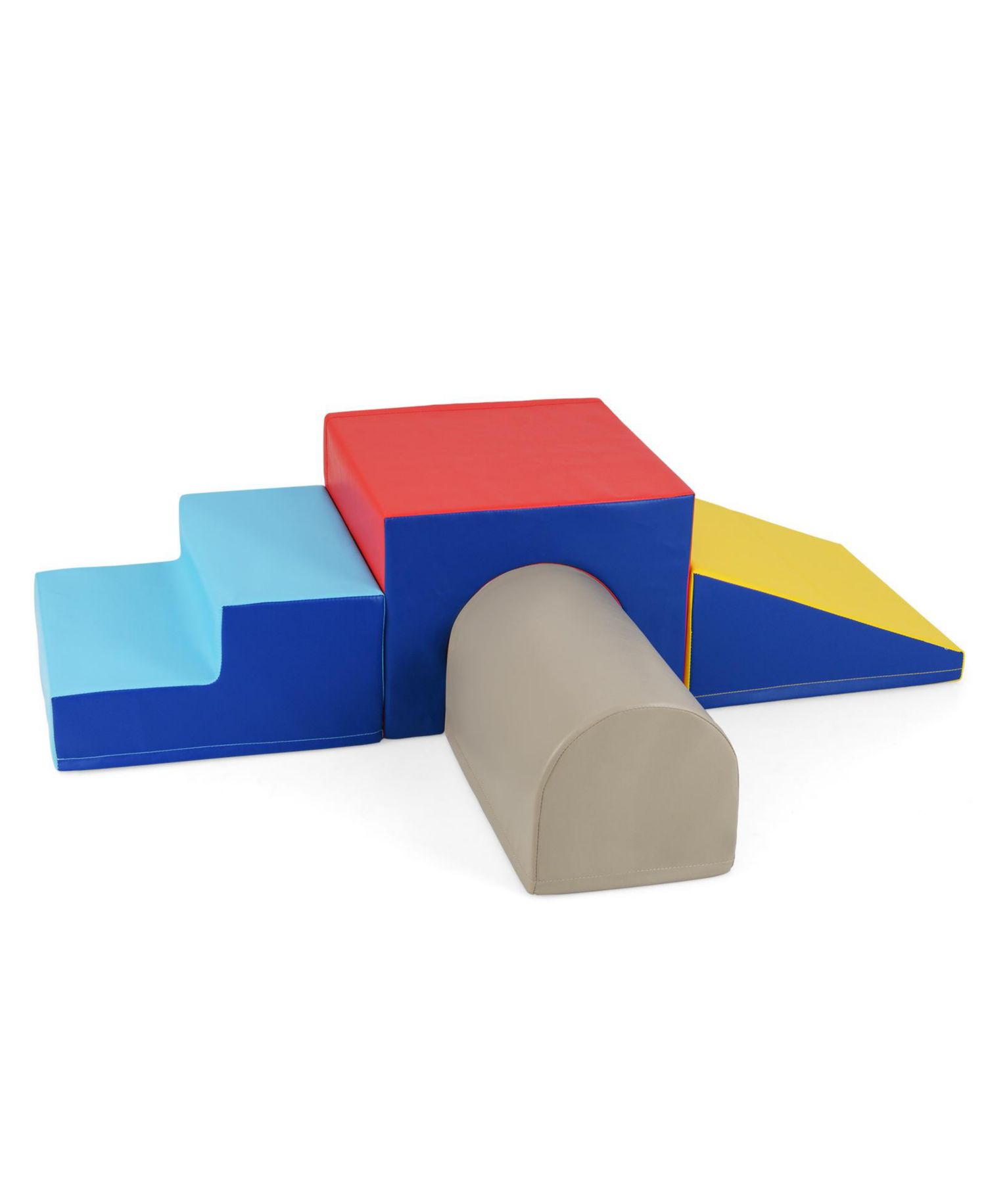 Kids Climb and Crawl Activity Playset Blocks w/ Waterproof PU Cover EPE Foam
