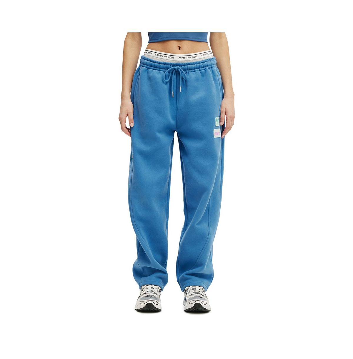 Women's Active Plush Essential Barrel Sweatpant - Iceberg green