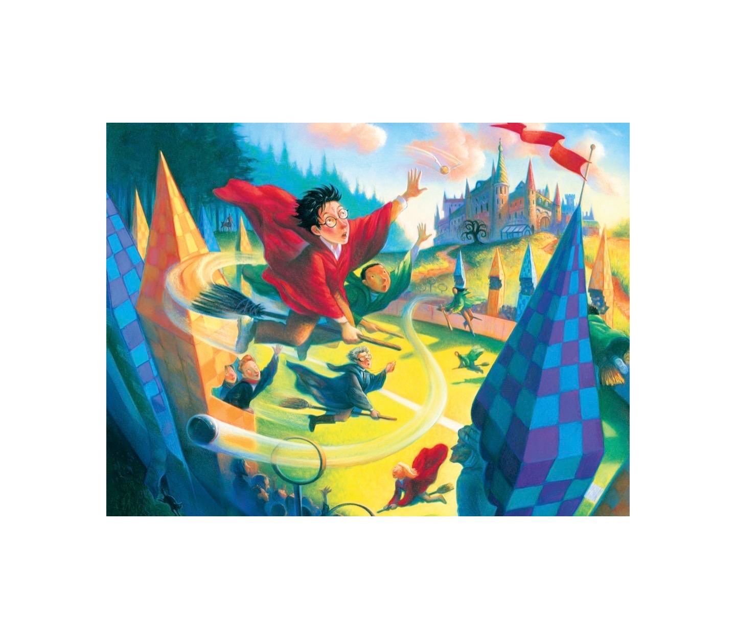Детский пазл New York Puzzle Company Harry Potter Quidditch 1000 Piece Puzzle, Ages 14+ — фото 2