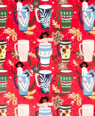 Holly Mug Gift Wrap