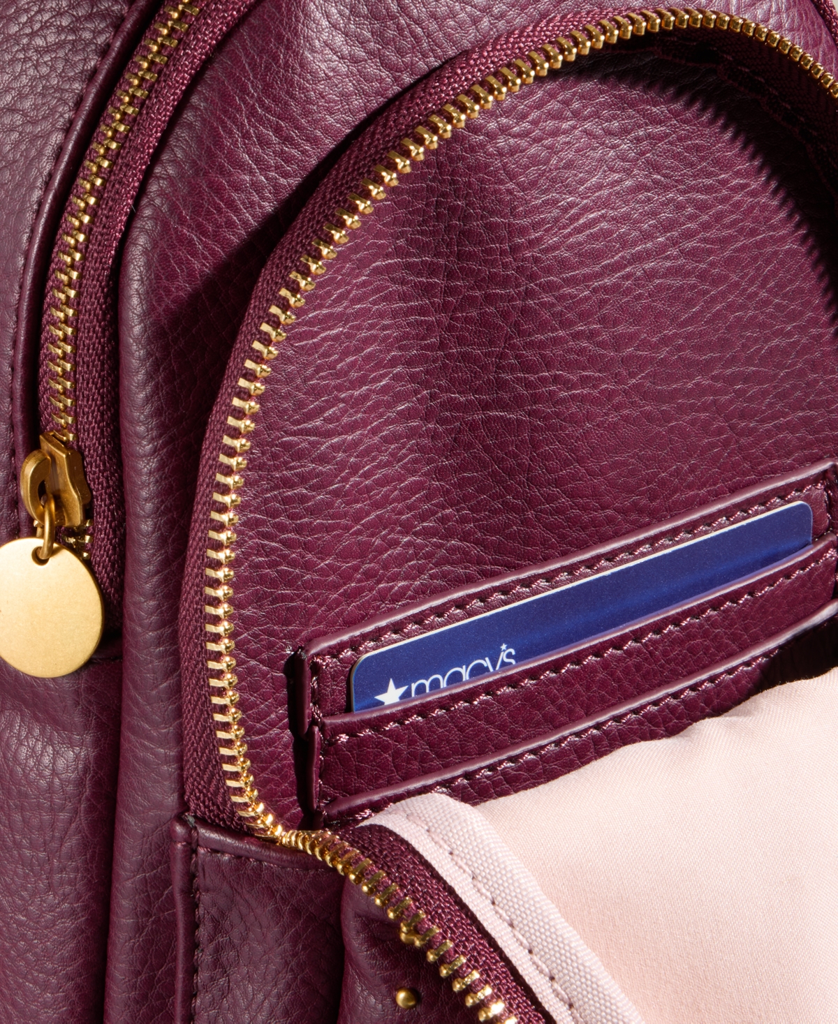 Style & Co Mini Studded Sling Bag, Macy's Exclusive In Burgundy