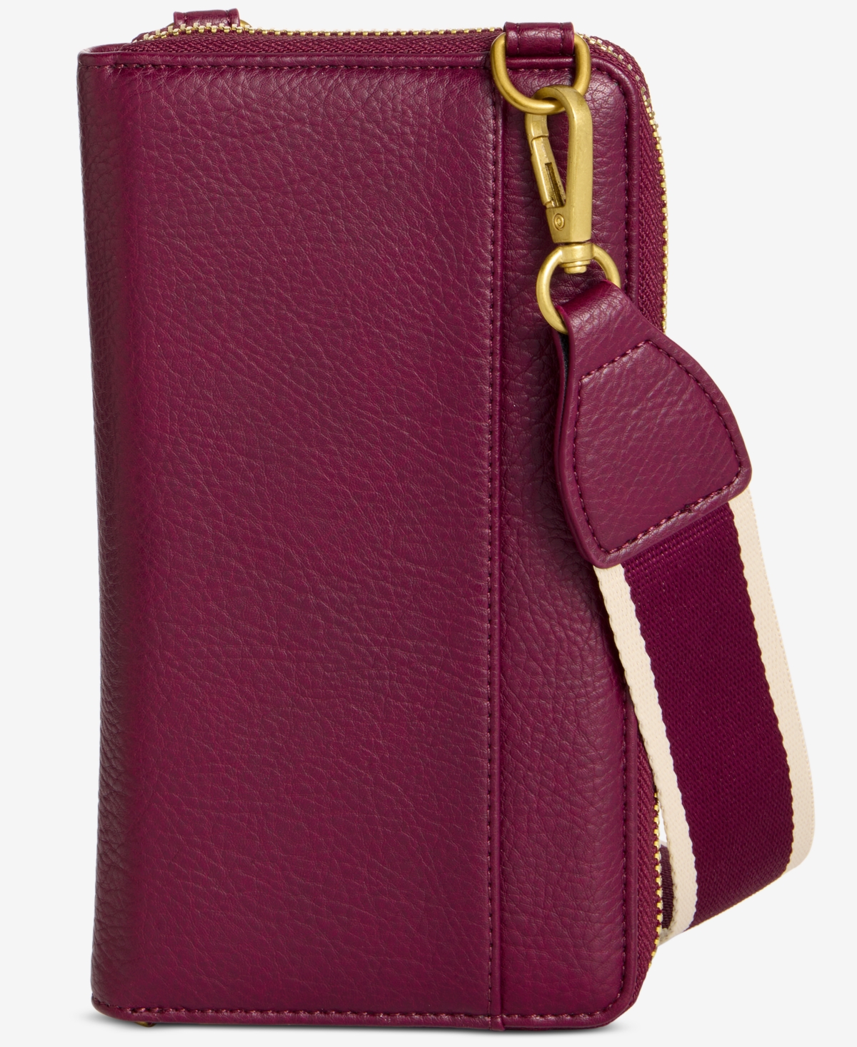 Style & Co Mini Studded Phone Crossbody Bag, Macy's Exclusive In Burgundy