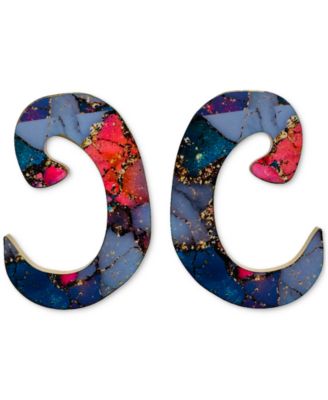 Swanky Designs Micaela Stud Earrings - Lavender 45$