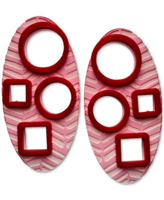 Swanky Designs Willow Stud Shapes Earrings - Pink 38$