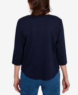 Petite Embroidered Top