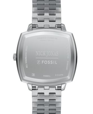 Unisex Nick Jonas x Machine Luxe Aventurine Silver-Tone Stainless Steel Watch, 37mm