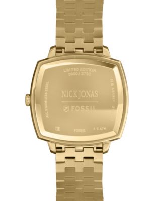 Unisex Nick Jonas x Machine Luxe Malachite Gold-Tone Stainless Steel Watch, 37mm