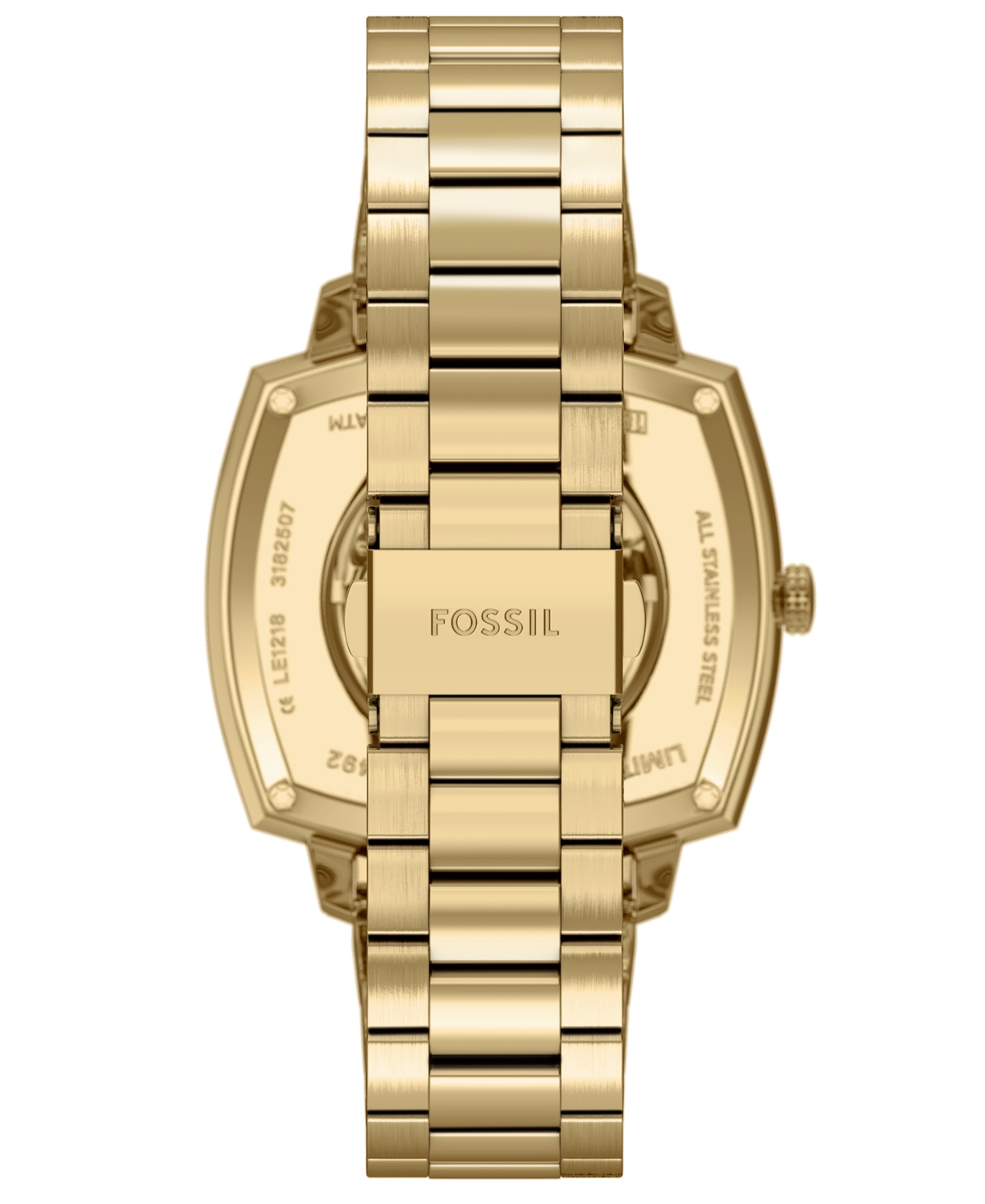 Fossil Unisex Nick Jonas x Machine Luxe Automatic Gold-Tone Stainless Steel Watch, 40mm
