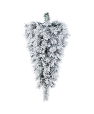 3 ft Pre-Lit Snow Flocked Pine Christmas Teardrop