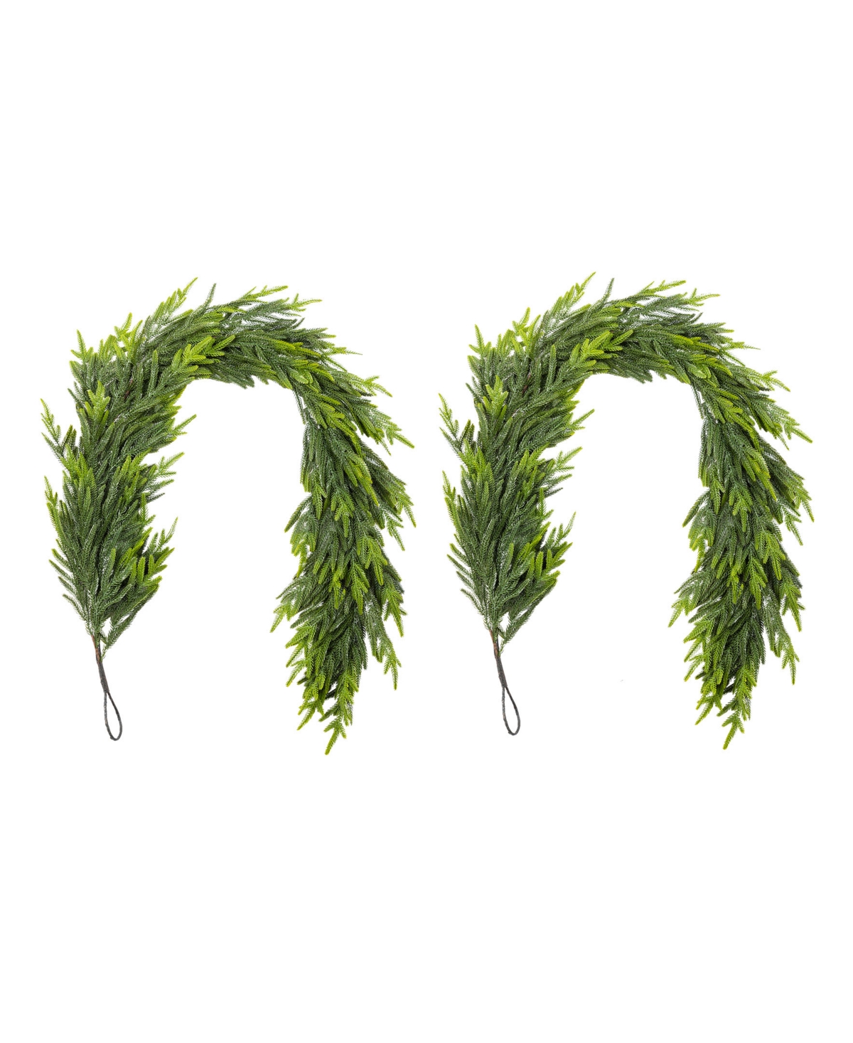 6 ft Polyethylene Christmas Dripping Garlands, Set of 2 - Multi