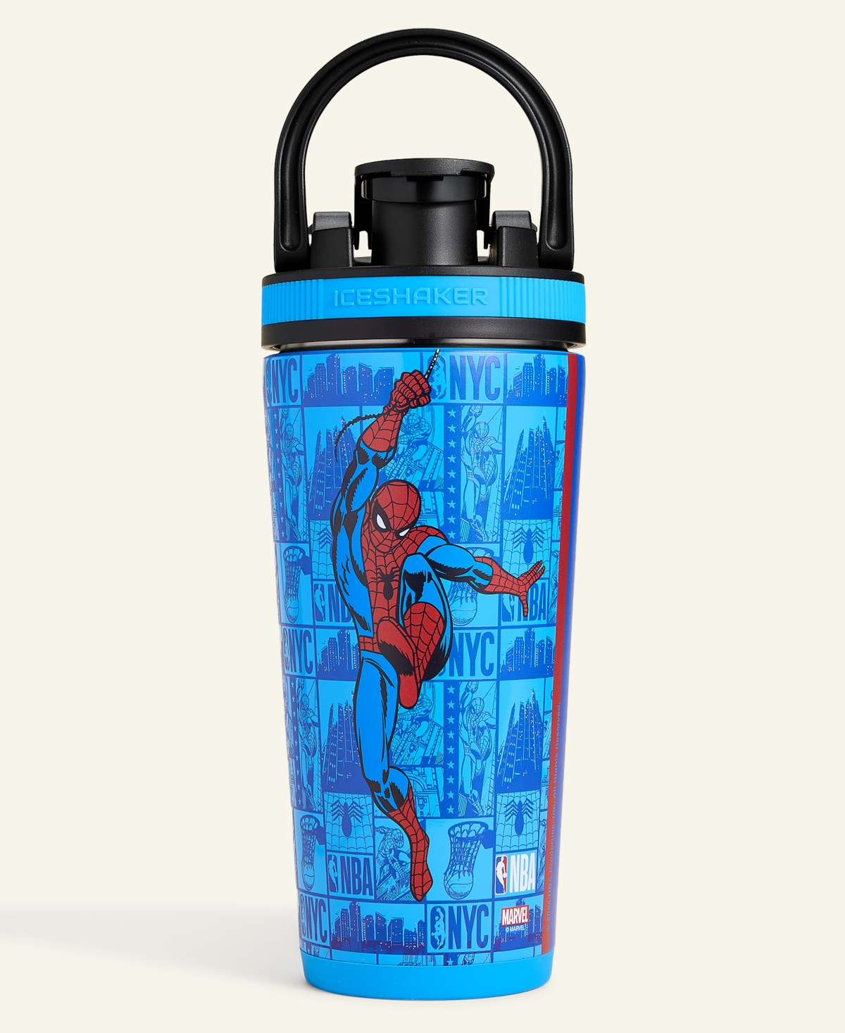 Macy's Marvel X Nba 26-oz. Spider-man Water Bottle, Macy's Exclusive In Blue