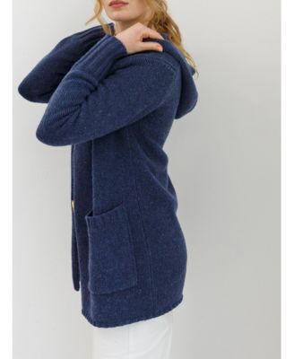 Women's Flecked Hooded Coatigan