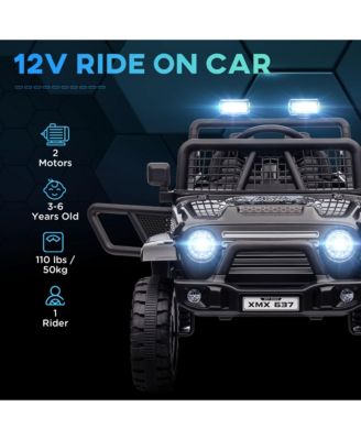 12V Ride on Car, Ride on Truck w/ 4 Suspension Wheels,