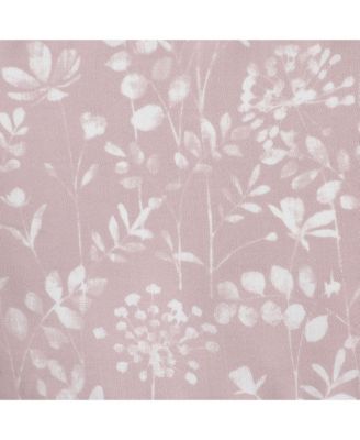 Watercolor Lillies & Cherry Blossoms Floral Charlotte Pastel Semi Sheer Single Window Curtain Panel