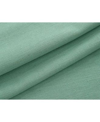 Teen Decor Poly Cotton Coastal Aqua Colored Grommet Top Window Valance