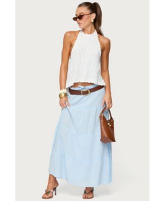 Women's Ivey Backless Crochet Halter Top