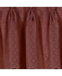 Complete 6 Piece Attached Custom Jacquard & Sheer Window Curtain Set - 84 in. Long - Ivory