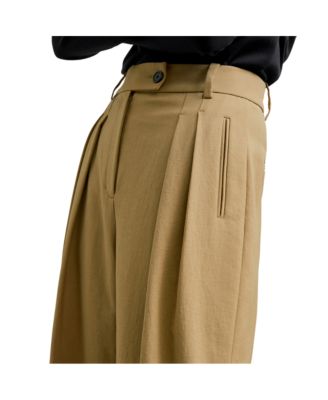 Bia Pleated Trouser - Air Twill