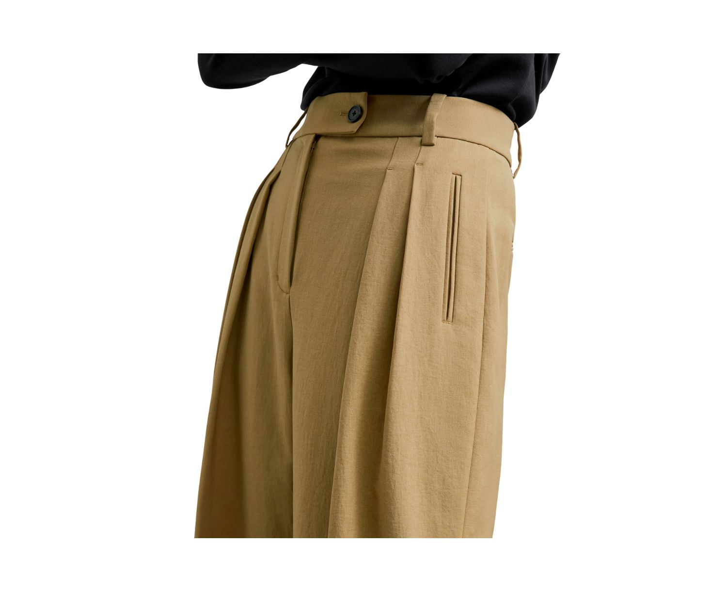 Bia Pleated Trouser - Air Twill