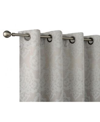 Living 2 Pack Delaney Room Darkening Damask Print Grommet Curtain - 52 in. W x 84 in. L