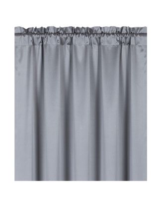 Basic Faux Silk Rod Pocket Shimmery Sheer Single Window Curtain Panel