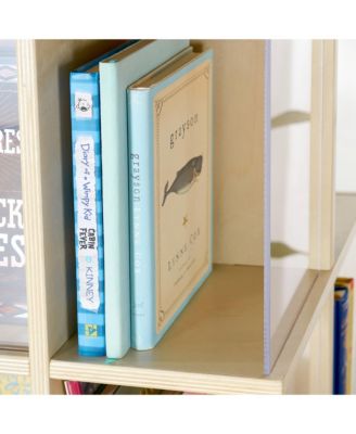 Floor Standing Rotating Book Display: Spinning Bookshelf Tower for Classroom, Kids Playroom, Library | Revolving Bookcase w/ Acrylic Windows, Birch Plywood Montessori Storage Furniture
